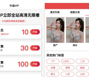 麻豆影视CMS完整运营源码 2021新版漂亮APP手机模板 超强会员分销功能及多种会员租 对接免签约支付接口 送火车头采集模块 带文字搭建教程