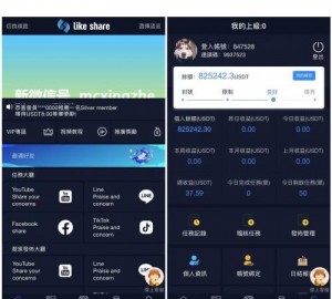 【任务点赞】国际多语言版抖音+快手+脸书+LINE+TIKTOK悬赏平台