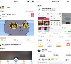 独家修复登录接口社区论坛微信小程序源码下载-支持多种发帖模式超强社区