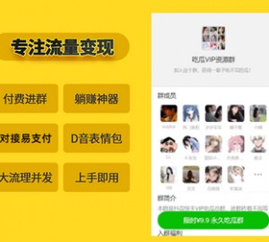 付费进群独立版H5源码，吃瓜群系统