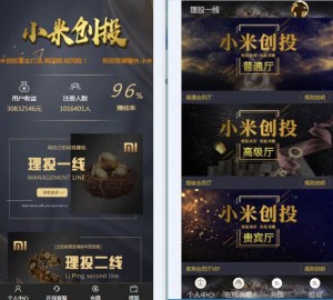 小米创投28设计黑色版本两款游戏源码带控制