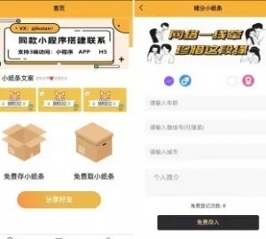 3合一版月老在线牵盲盒/交友盲盒/一元交友/存取小纸条