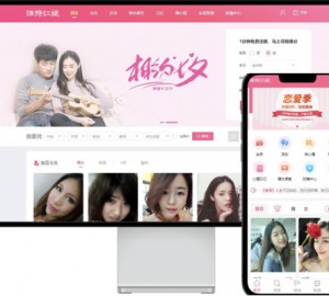 PHP在线交友整站源码相亲征婚网站H5模板微信支付对接公众号婚恋程序响应式wap手机端